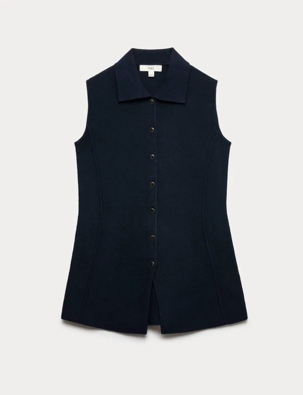 Soft Touch Longline Knitted Waistcoat
