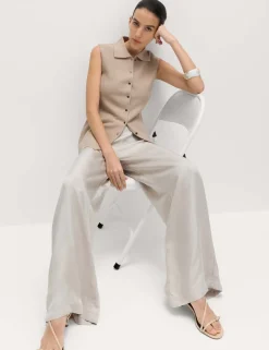 Soft Touch Longline Knitted Waistcoat