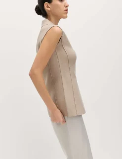 Soft Touch Longline Knitted Waistcoat