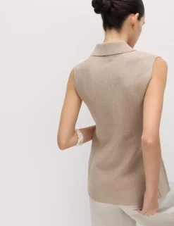 Soft Touch Longline Knitted Waistcoat