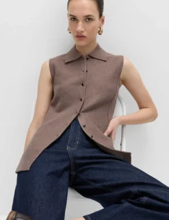 Soft Touch Longline Knitted Waistcoat