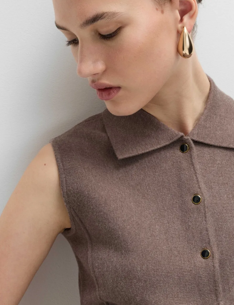 Soft Touch Longline Knitted Waistcoat