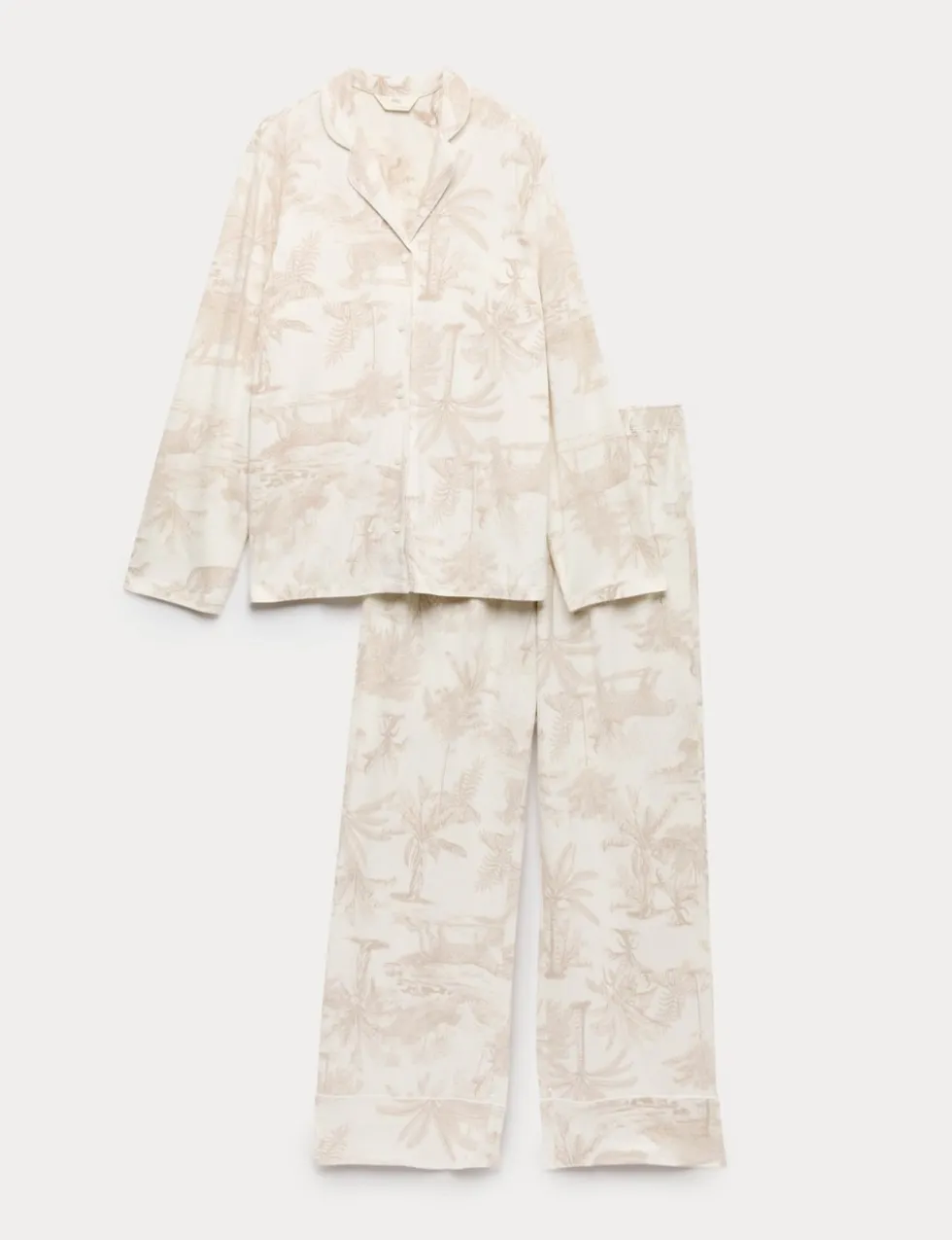 Soft Touch Printed Revere Pyjama Set