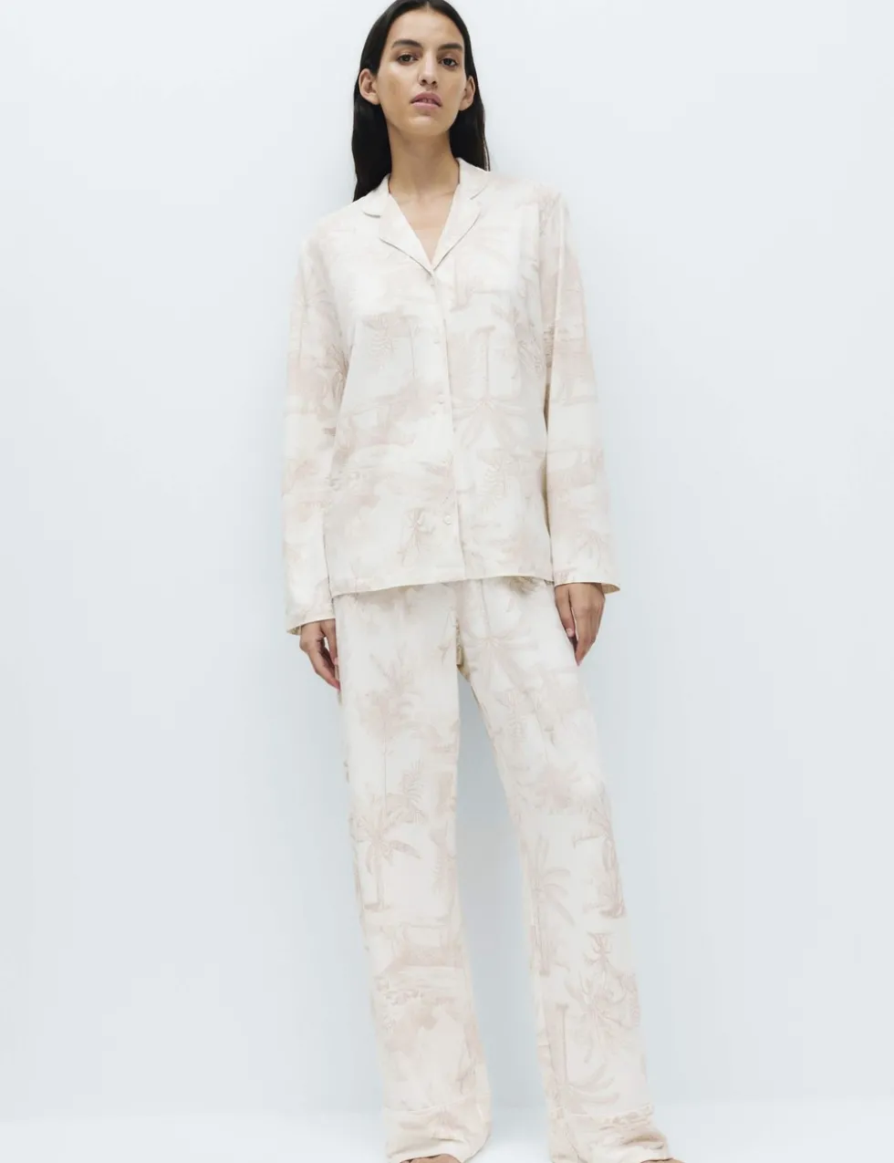 Soft Touch Printed Revere Pyjama Set