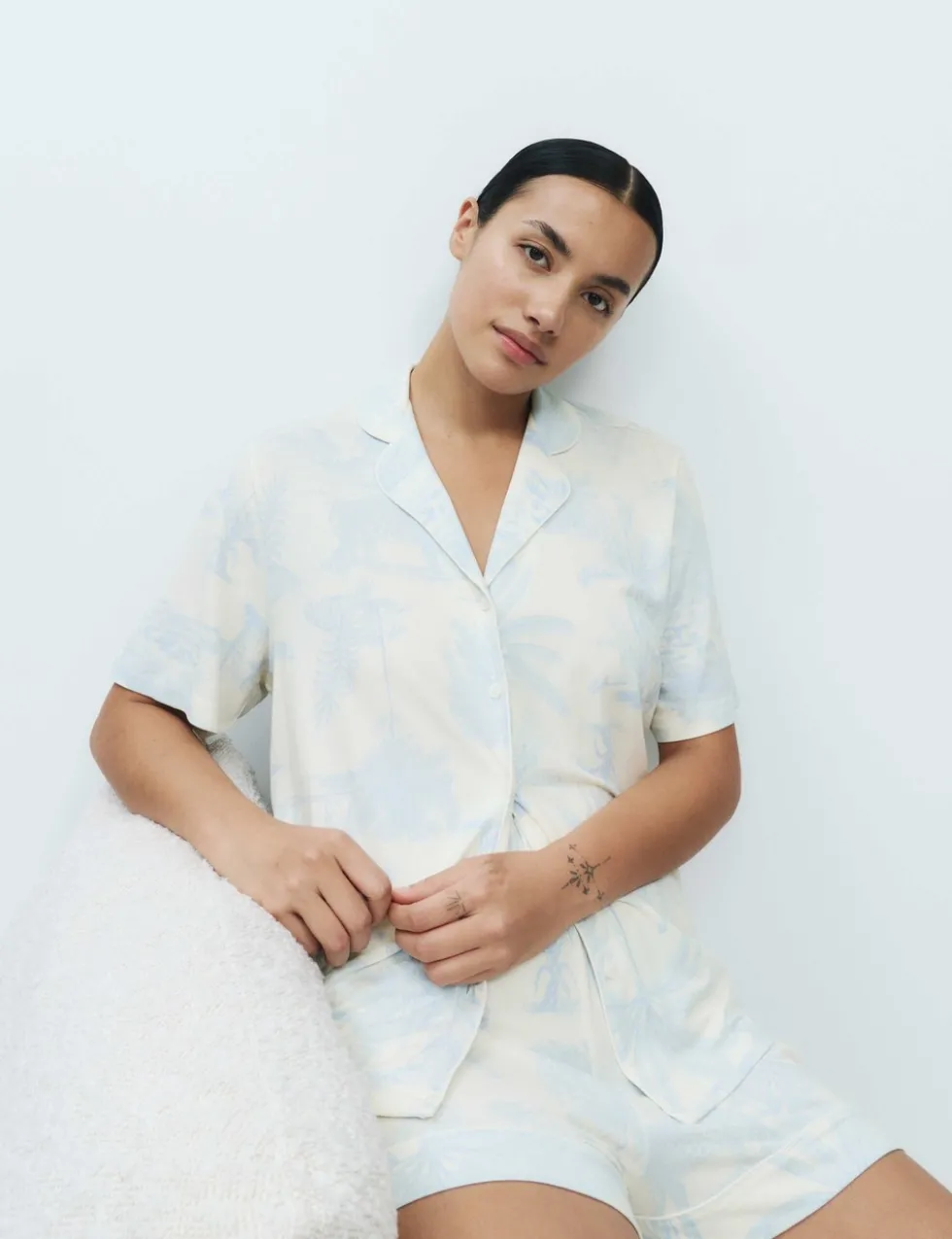 Soft Touch Printed Revere Shortie Set