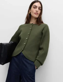 Soft Touch Waisted Fitted Cardigan