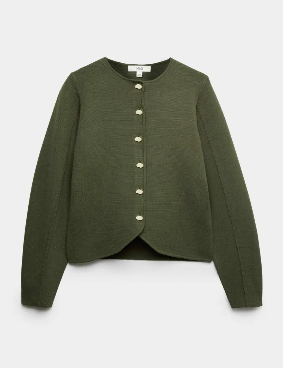 Soft Touch Waisted Fitted Cardigan