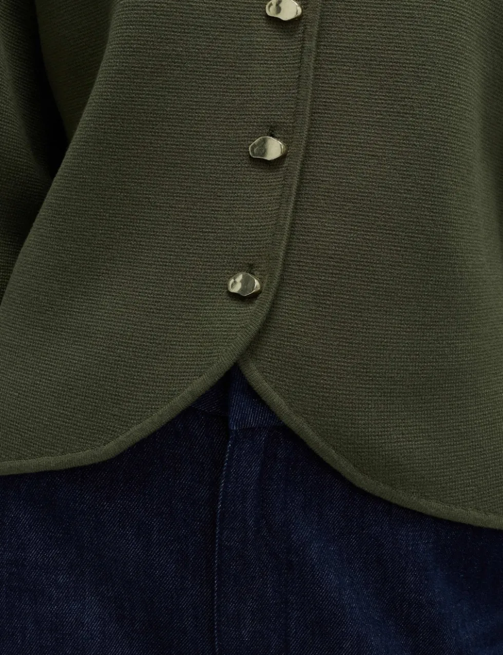 Soft Touch Waisted Fitted Cardigan