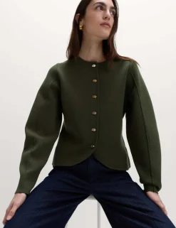 Soft Touch Waisted Fitted Cardigan