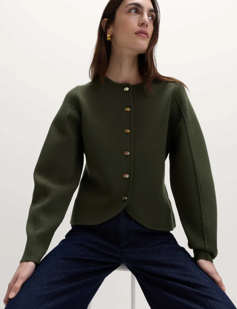 Soft Touch Waisted Fitted Cardigan