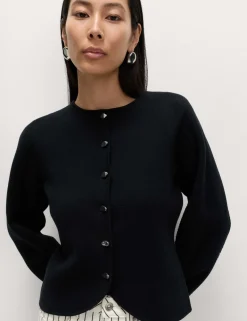 Soft Touch Waisted Fitted Cardigan
