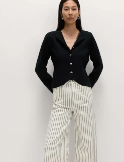 Soft Touch Waisted Fitted Cardigan