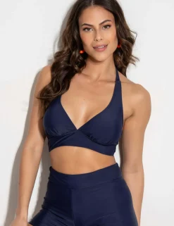 Space Padded Halterneck Bikini Top