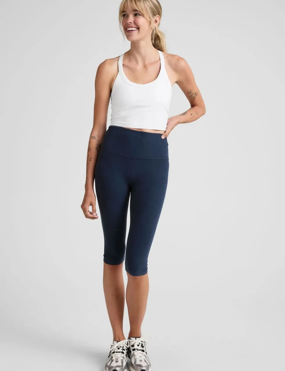 Spacedye High Waisted Cropped Leggings