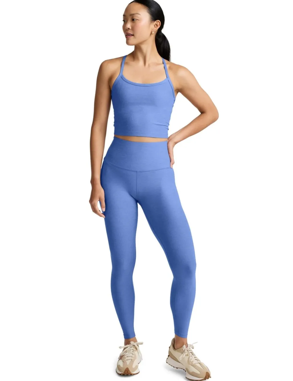 Spacedye Scoop Neck Racer Back Crop Vest Top