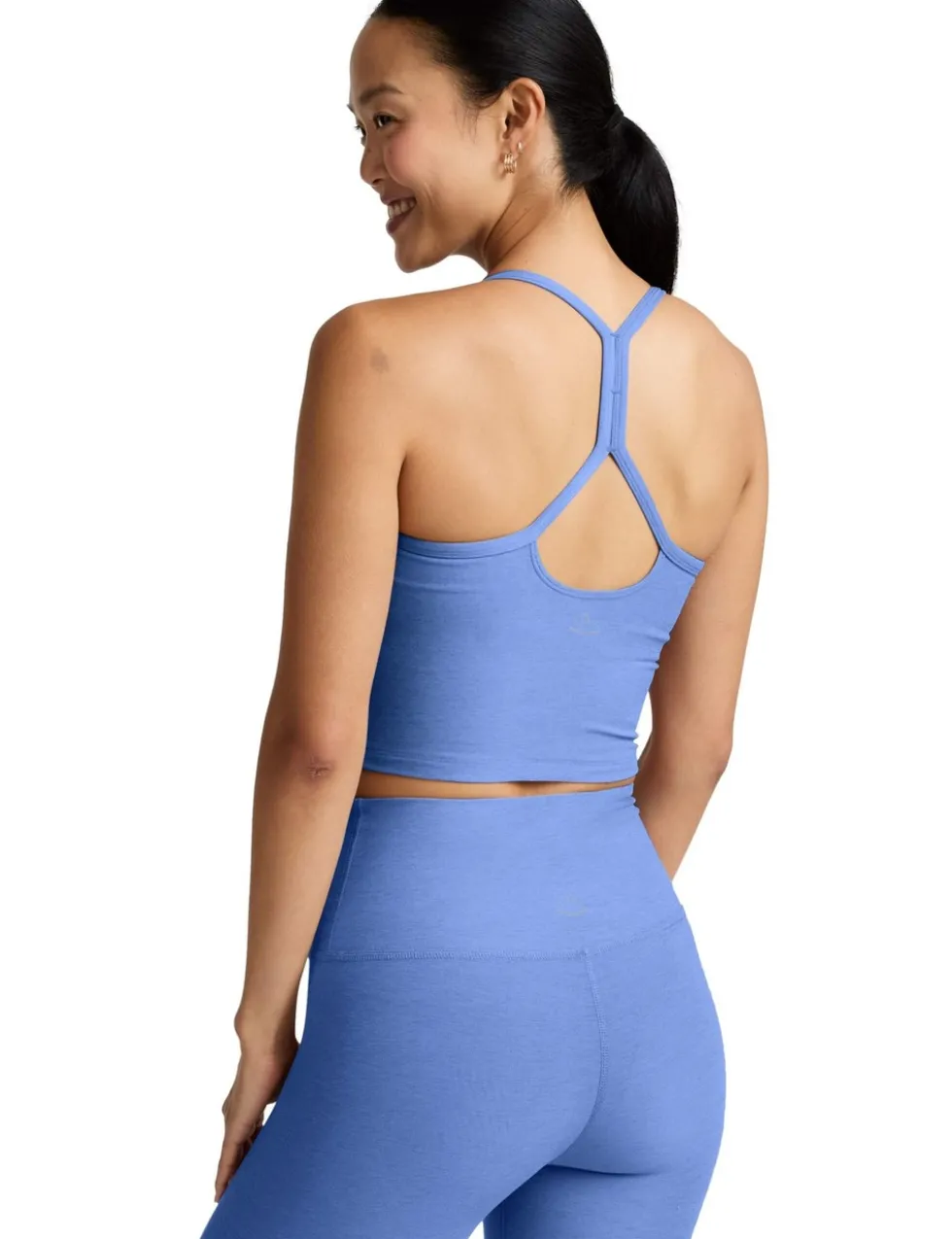 Spacedye Scoop Neck Racer Back Crop Vest Top