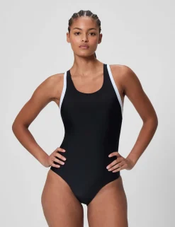 Speedo Colorblock Racerback One Piece
