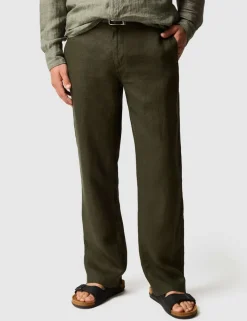 Spencer Bay Regular Fit Pure Linen Trousers