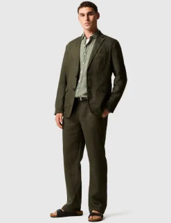 Spencer Bay Regular Fit Pure Linen Trousers