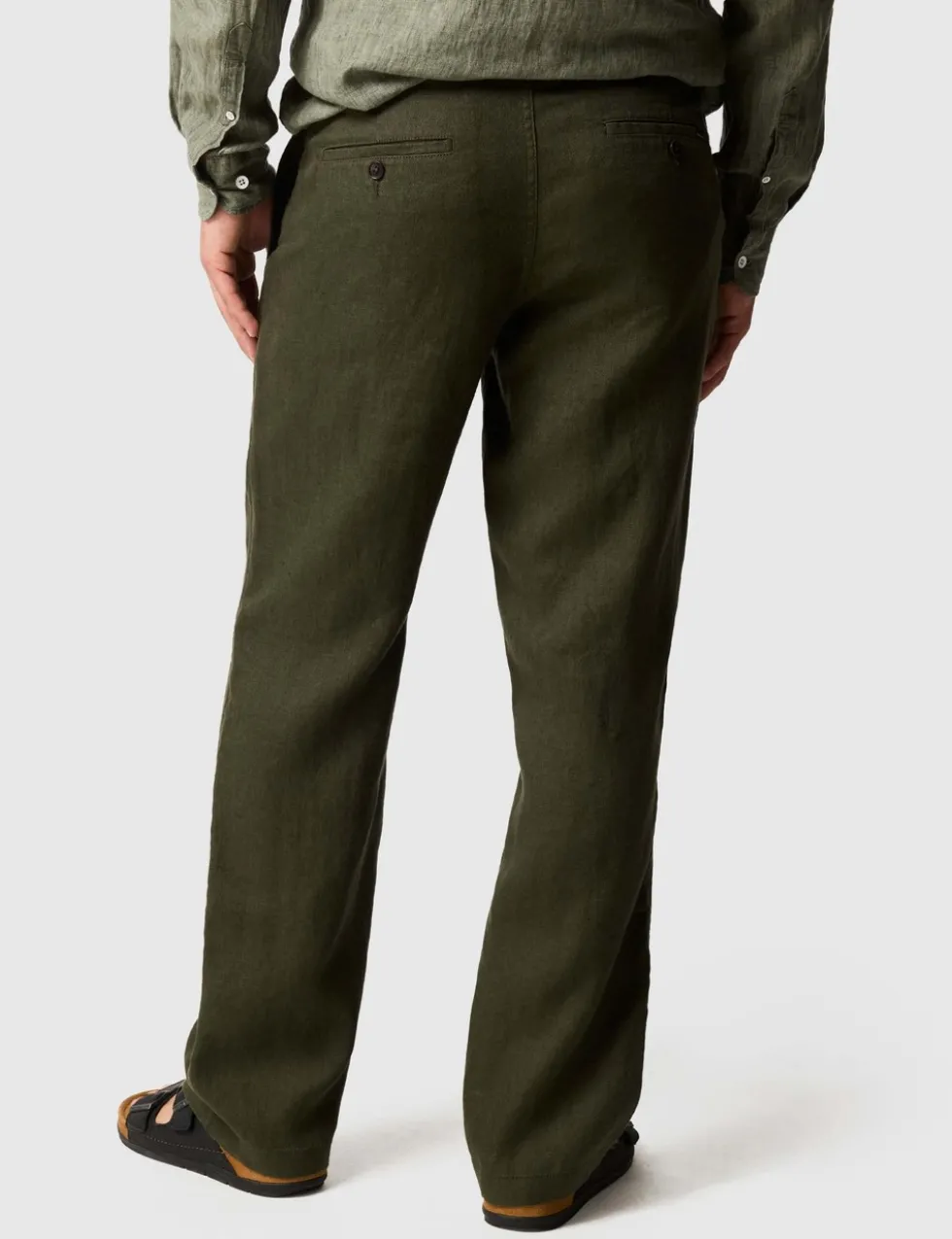 Spencer Bay Regular Fit Pure Linen Trousers