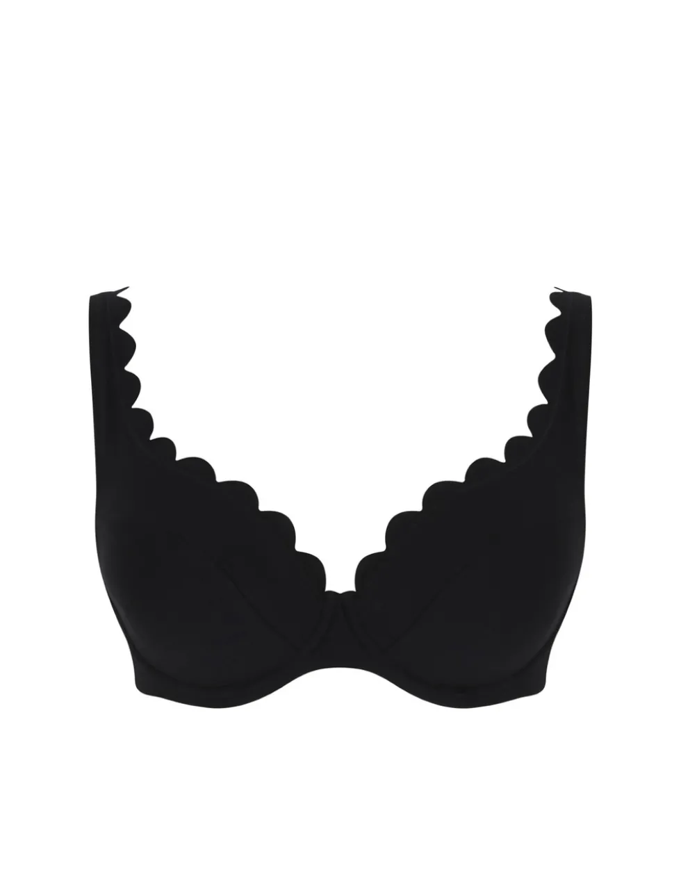 Spirit Lauren Wired Scallop Plunge Bikini Top