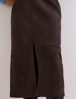 Split Front Midi Pencil Skirt