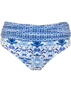 St Lucia Floral Roll Top Bikini Bottoms