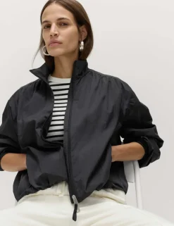 Stormwear™ Lightweight Funnel Neck Gathered Jacket