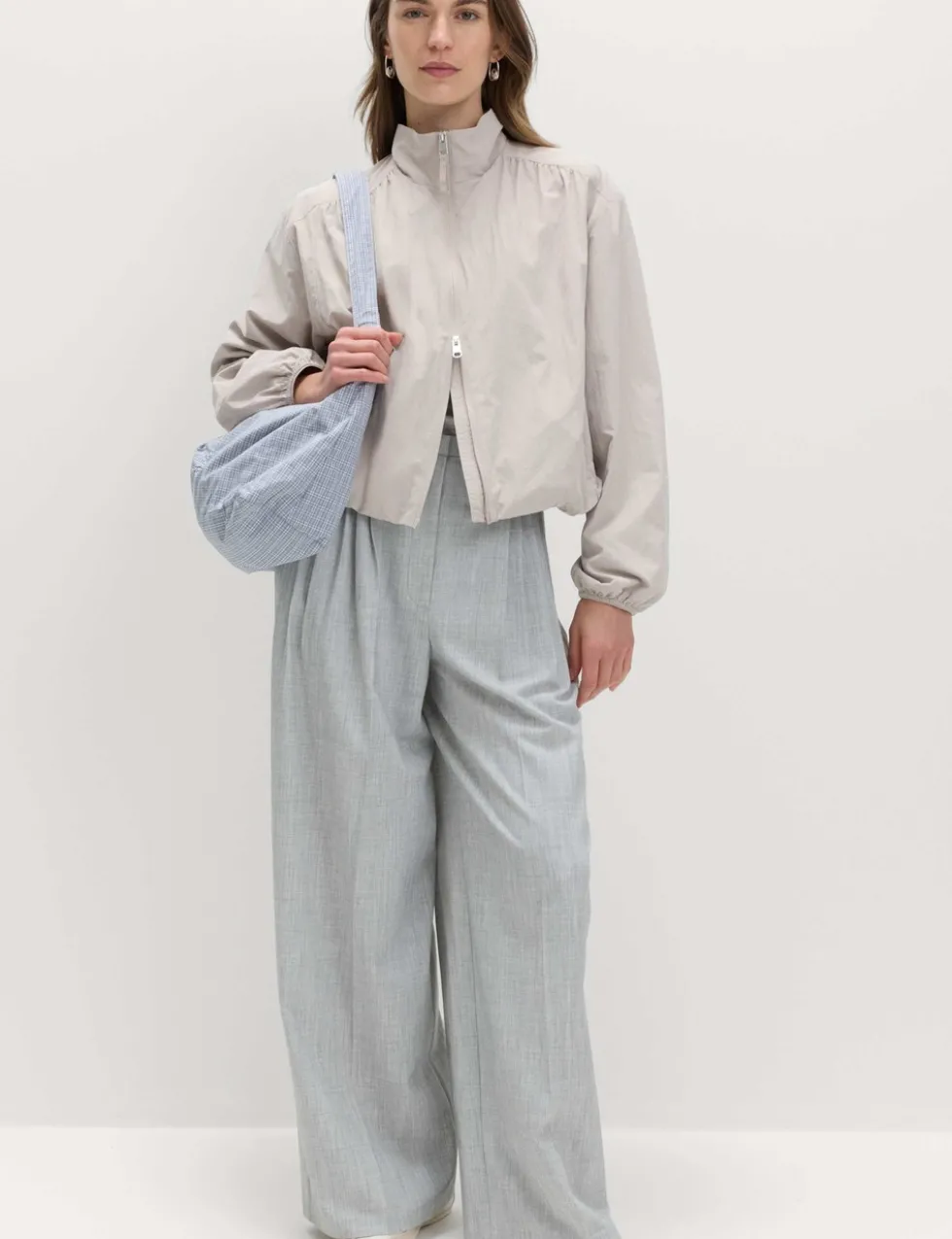 Stormwear™ Lightweight Funnel Neck Gathered Jacket
