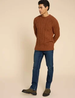 Straight Fit 5 Pocket Jeans
