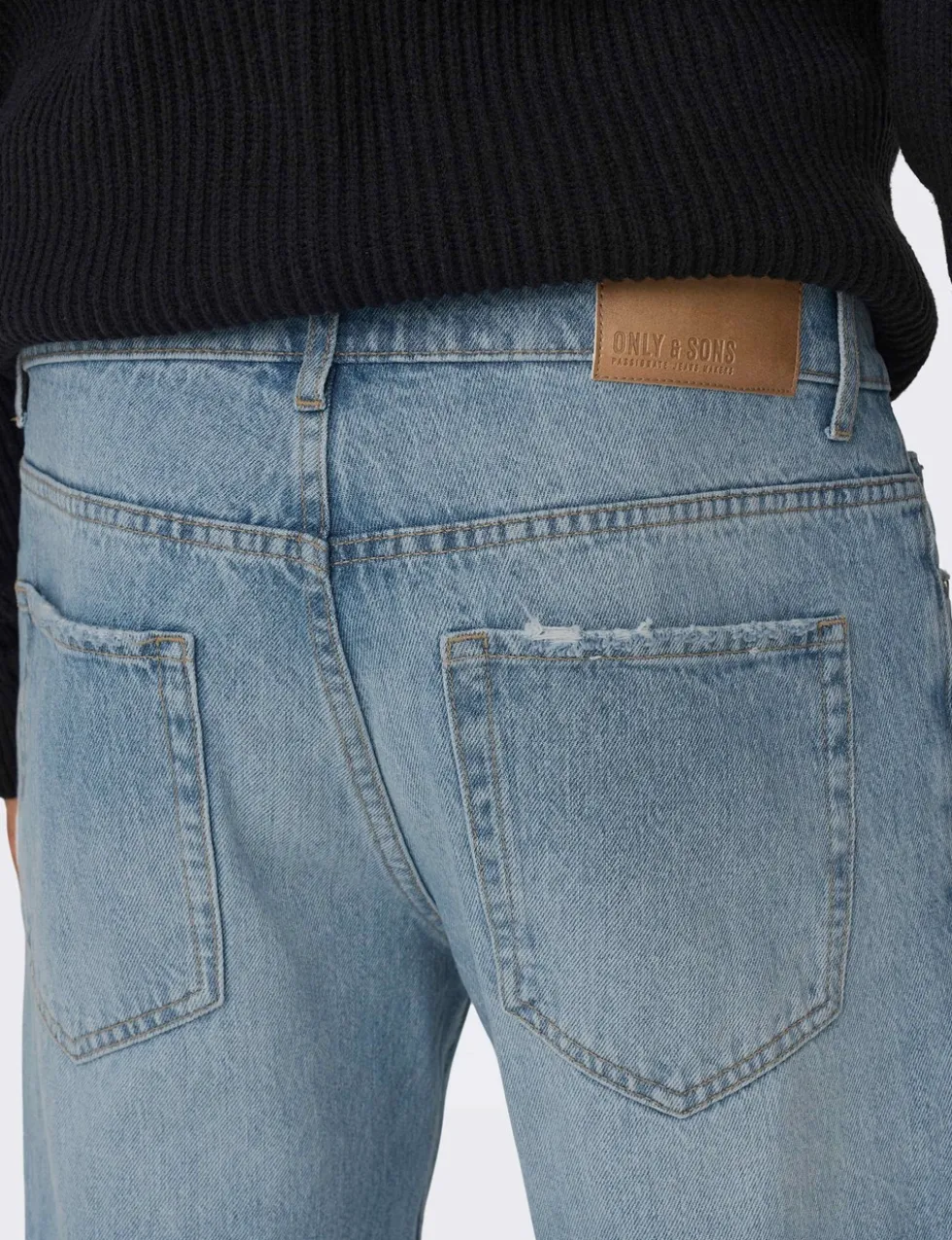 Straight Fit 5 Pocket Jeans