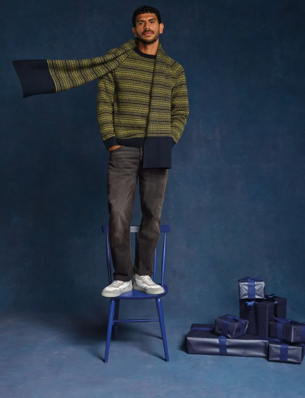 Straight Fit 5 Pocket Jeans