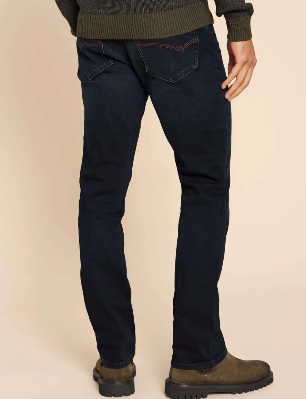 Straight Fit 5 Pocket Jeans