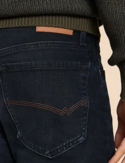 Straight Fit 5 Pocket Jeans