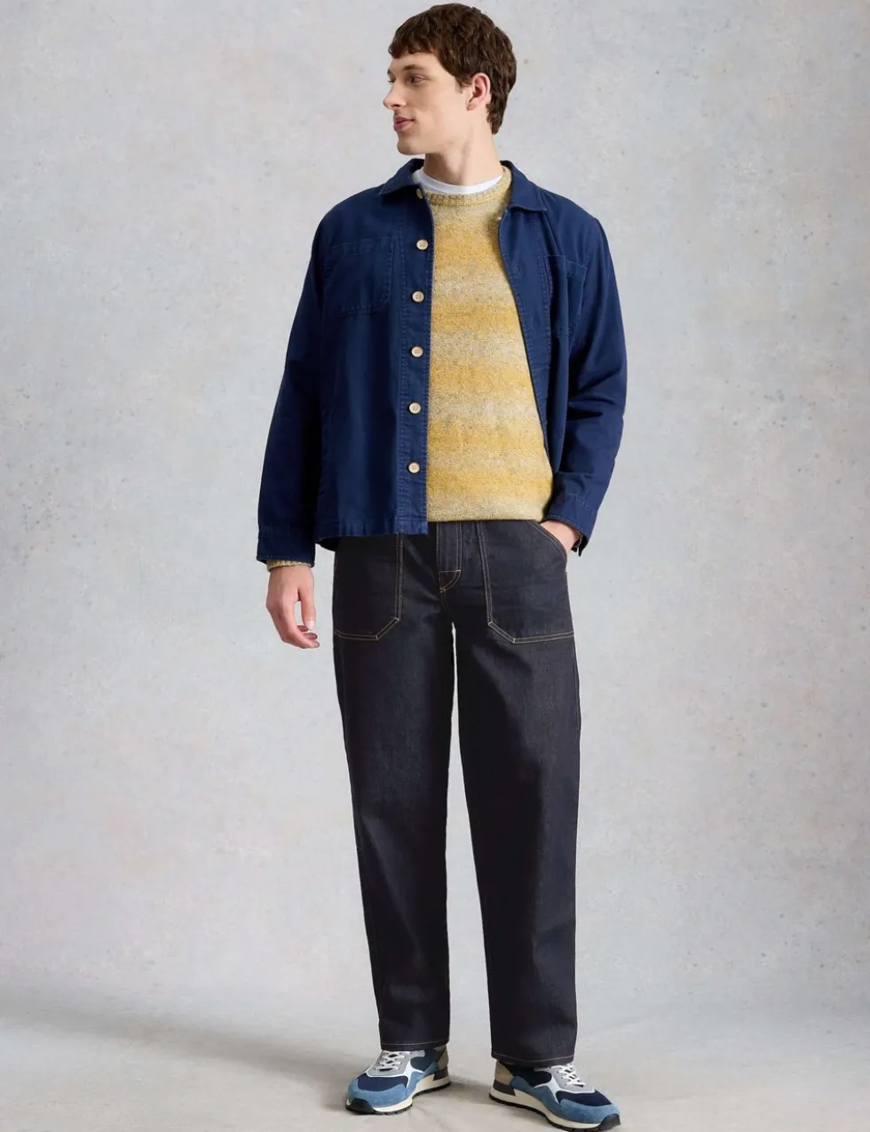 Straight Fit 5 Pocket Jeans