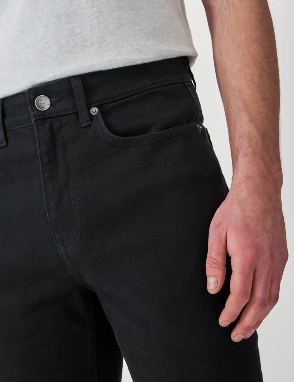 Straight Fit Denim 5 Pocket Jeans