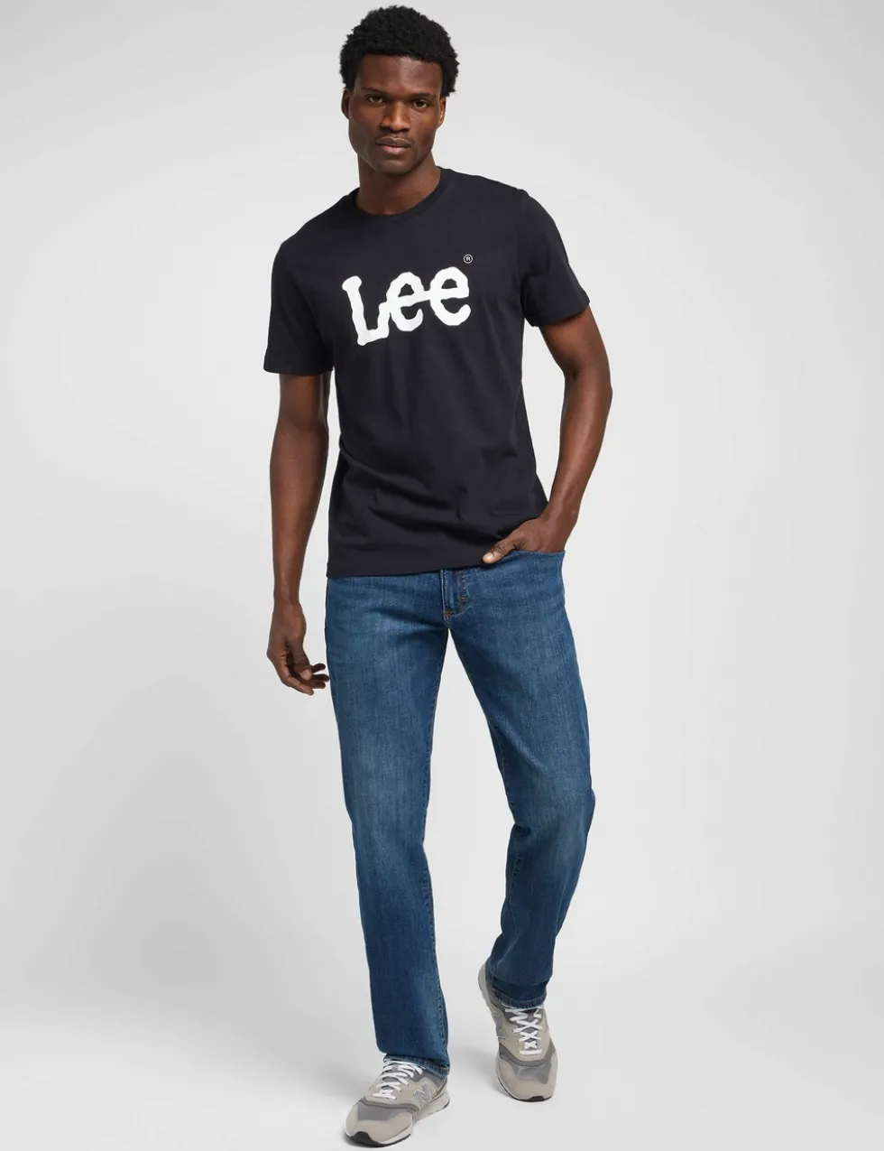 Straight Fit Denim 5 Pocket Jeans
