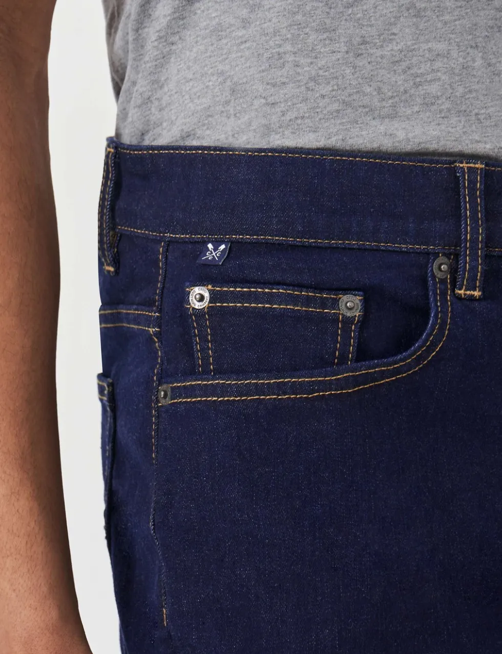 Straight Fit Denim 5 Pocket Jeans