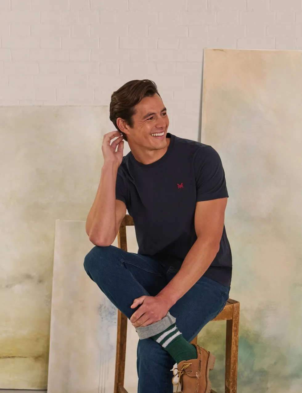 Straight Fit Denim 5 Pocket Jeans