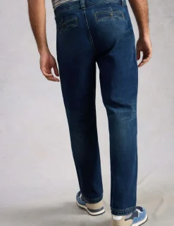 Straight Fit Denim Trousers