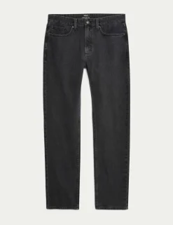 Straight Fit Pure Cotton Jeans