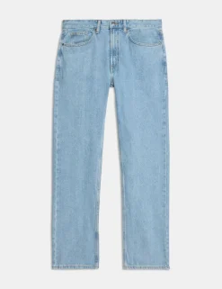 Straight Fit Pure Cotton Jeans