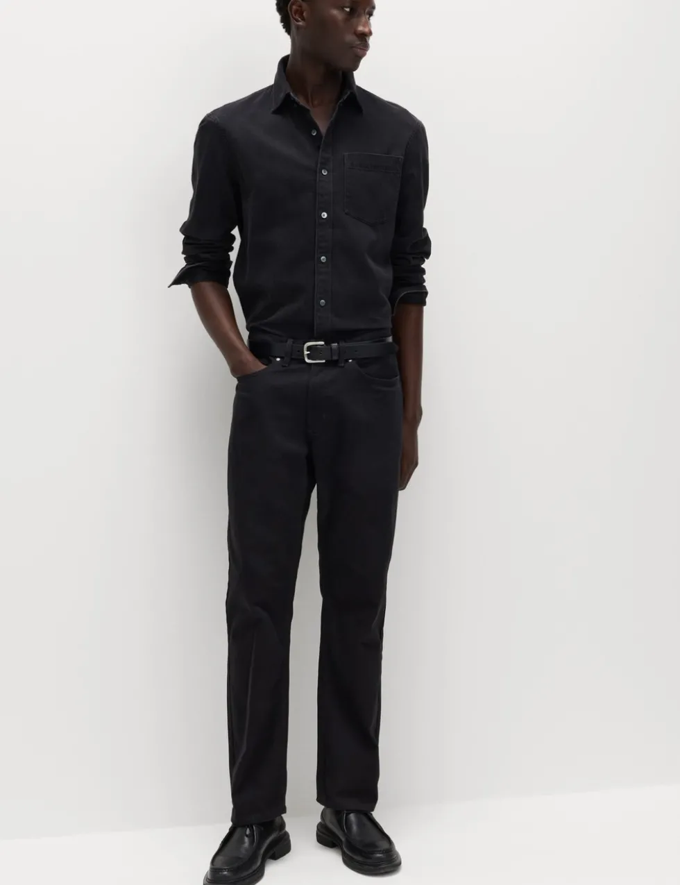 Straight Fit Pure Cotton Jeans