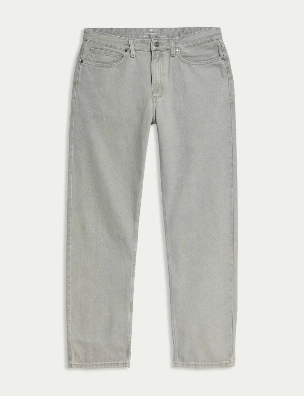 Straight Fit Pure Cotton Jeans