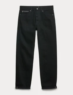 Straight Fit Pure Cotton Selvedge Jeans