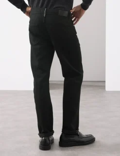 Straight Fit Pure Cotton Selvedge Jeans