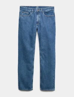 Straight Fit Pure Cotton Jeans