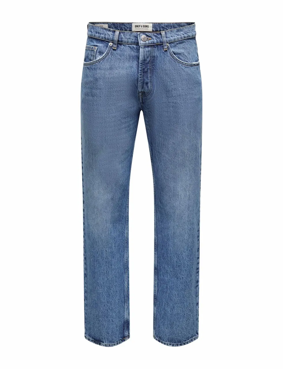 Straight Fit Pure Cotton 5 Pocket Jeans