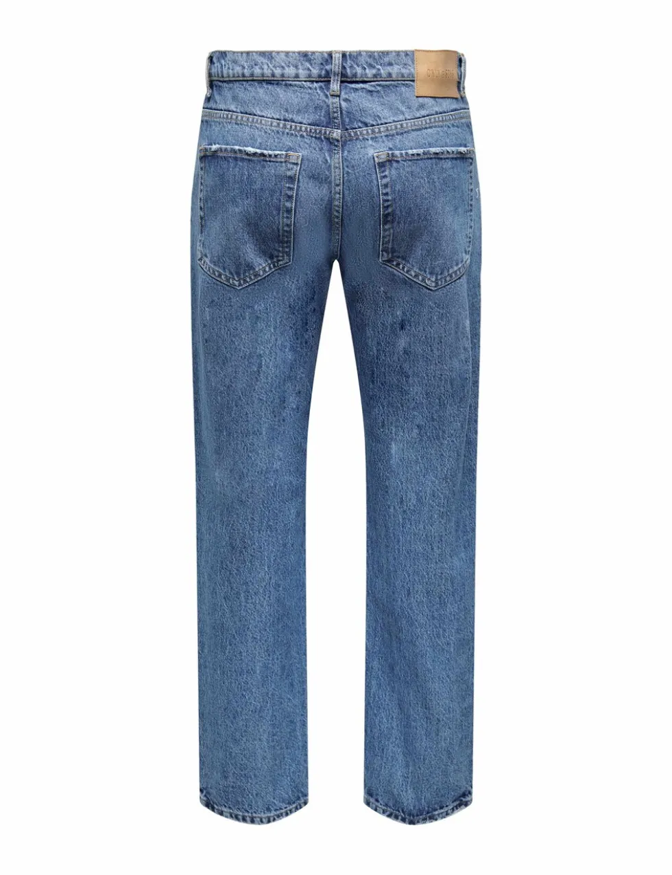 Straight Fit Pure Cotton 5 Pocket Jeans