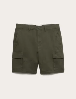 Straight Fit Stretch Cargo Short